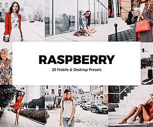 20 Raspberry Lightroom Presets and LUTs