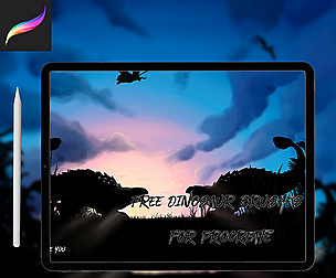 Free Dinosaur Brushes for Procreate Vol 4