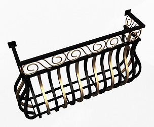 Forging Iron Forged Balcony Railing 03