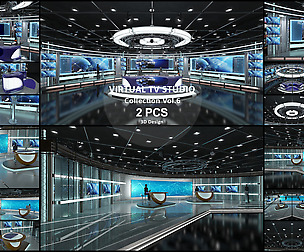 Virtual TV Studio Collection Vol 6 - 2 PCS DESIGN