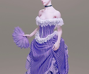 late 17th century victorian evening gown/dress