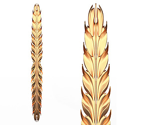 3D Leave Carving Plaster Molding Decoration 4