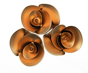 Rose Plaster Molding Decoration CNC