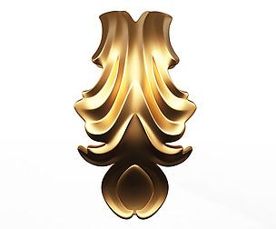 Leave Ornament Plaster Molding Decoration CNC 2