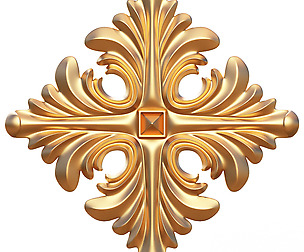 Rosette Ornament Decoration CNC