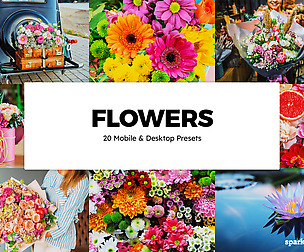 20 Flowers Lightroom Presets and LUTs