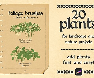 Procreate Foliage Brushes - Plants