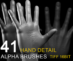 41 HAND DETAIL alpha brush bundle