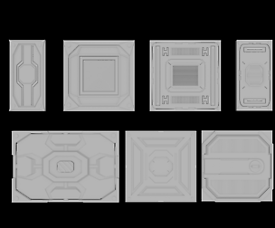 Sci-Fi Planes - 9 pieces