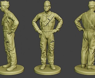 Italian Tank Crew Unit ww2 Stand ITCU1