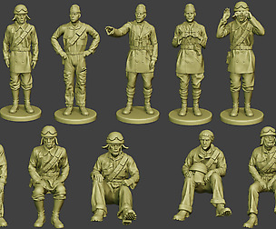 Italian Tank Crew ww2 ITCU1 Pack 1