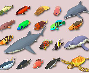 Fish Cartoon Collection Part 02 Animated