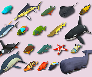 Fish Cartoon Collection Part 03 Animated
