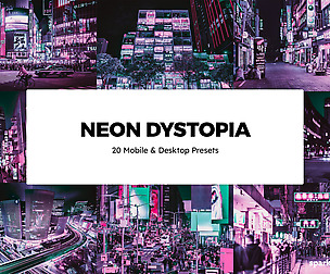 20 Neon Dystopia Lightroom Presets and LUTs