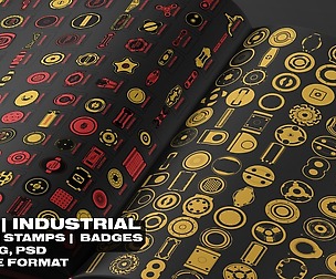SCI_FI & INDUSTRIAL DECALS | STAMPS | BADGES