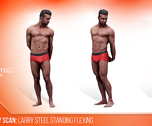 Cleaned Raw 3D Body scan of Larry Steel