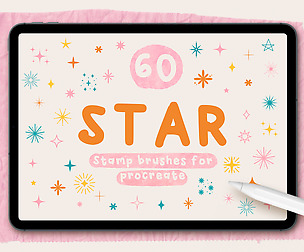 60 STAR STAMPS FOR PROCREATE