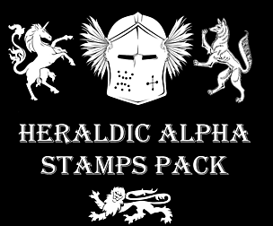 Heraldic Alpha Stamps set (102 images)