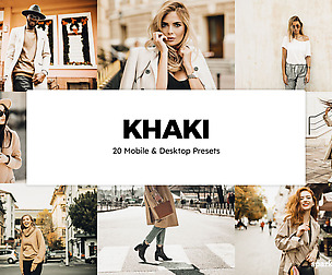 20 Khaki Lightroom Presets and LUTs