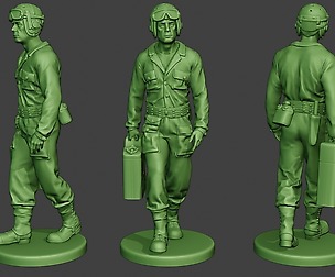 American Tank Crew unit ww2 Walk ATC1