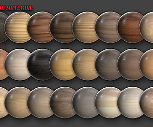 24 PBR Wood Substance Smart Material (.spsm)