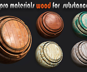 5 free wood material for substance painter(PRO)
