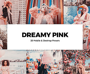20 Dreamy Pink Lightroom Presets and LUTs