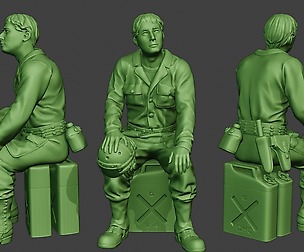 American Tank Crew unit ww2 Sit ATC1