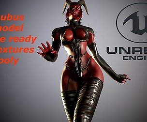 Gameready Succubus girl