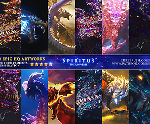 DRAGONS: 12 EPIC HQ ARTWORKS - PACK 133