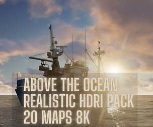 Above the ocean HDRI pack for realistic 3d renders