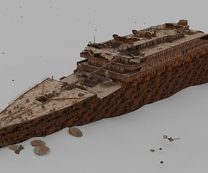 Titanic bow Low-poly 3D model