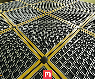 Yughues Floor Metal Grid