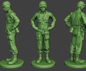 American Tank Crew unit ww2 Stand ATC1