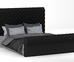 Chester Upholstered Bed Frame vray