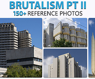 Brutalism Architecture PT II Reference Pack