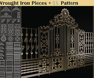 50 Wrought iron + 59 patterns
