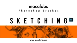 MACALABS_Sketching Photoshop Brushes cover