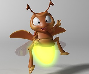 Cartoon Firefly RIGGED