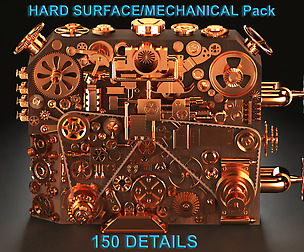 Hard Surface/Mechanical KITBASH 150 DETAILS