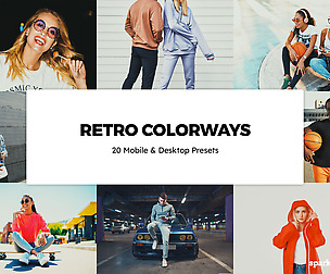 20 Retro Colorways Lightroom Presets and LUTs
