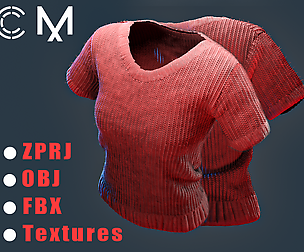 T-shirt (Marvelous Designer & Clo3d)