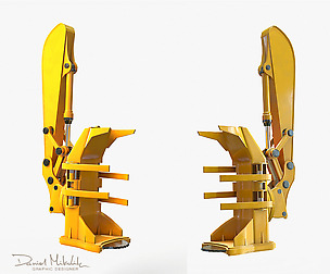Feller Buncher Arm PBR Riged