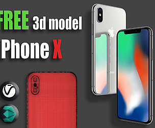 iPhone X Free 3d model (free 3d model iphone)