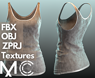 Tank top (Marvelous Designer + Clo3d)