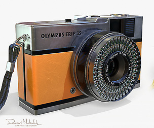 Olympis Trip 35 Camera PBR Low Poly