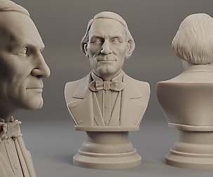 Jean Eugene Robert Houdin Bust