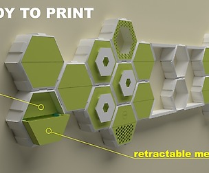 collection of modular organizers