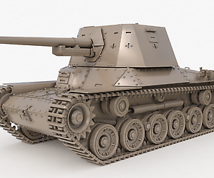 Tank Type 3 Ho Ni III Japan Clay Vray