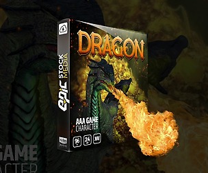 AAA Game Character Dragon